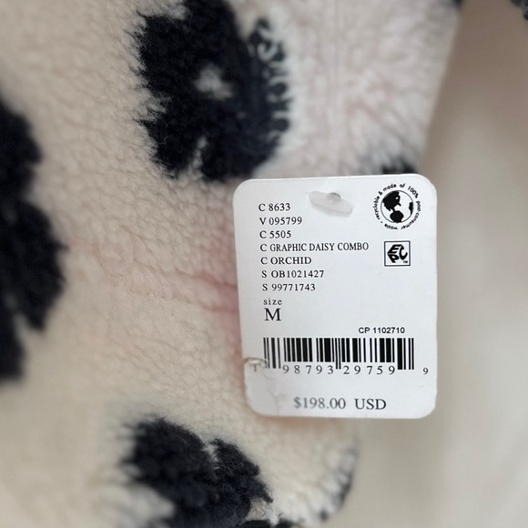 Free People Rocky Ridge Fleece Jacket-Floral Daisy Combo, M, NWT - Picture 7 of 9